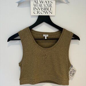 LOEWE Cropped Anagram tank top in cotton